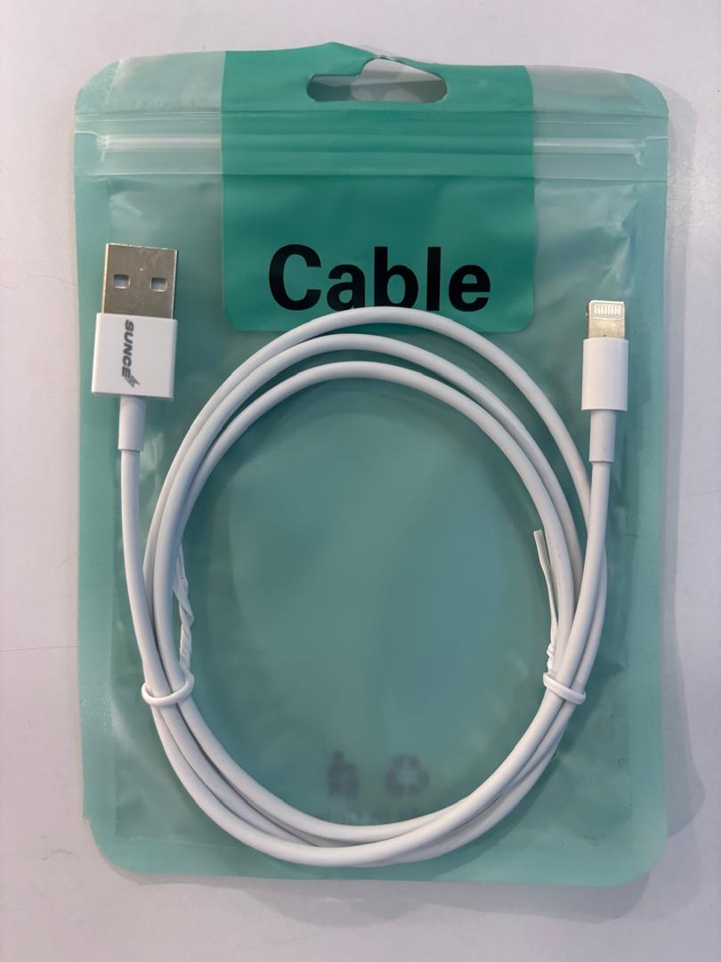 CABLE USB-A A LIGHTNING 10W BLANCO